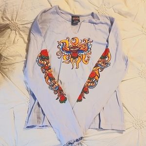 Women's long sleeve Harley Davison stretchy shirt